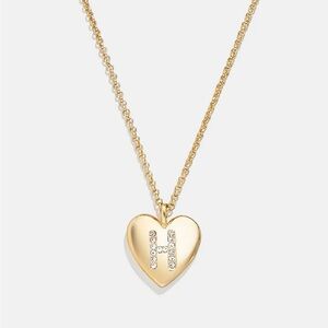 BaubleBar Little Loves Kids’ initial heart necklace letter H
